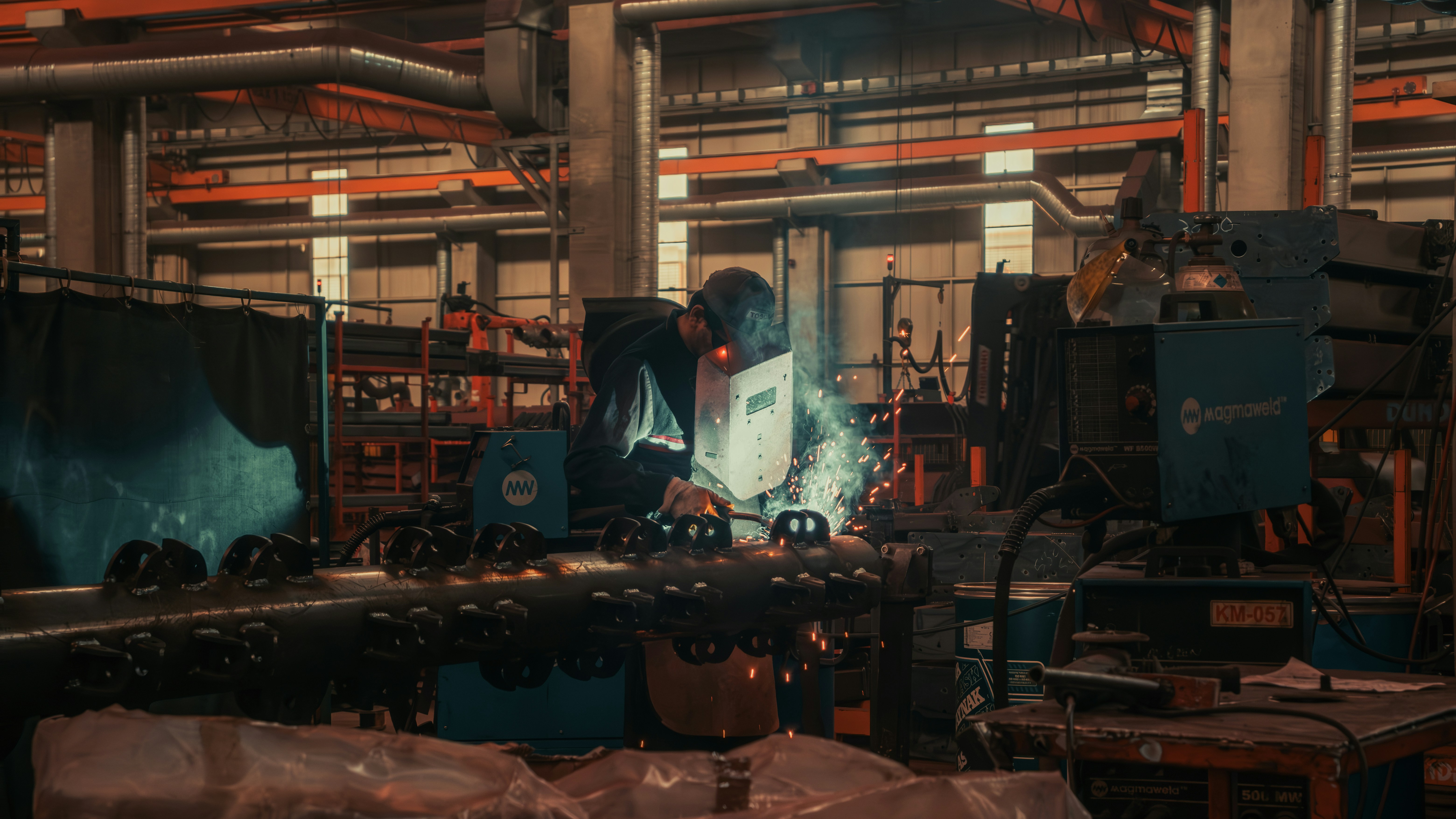 Industrial plant maintenance work